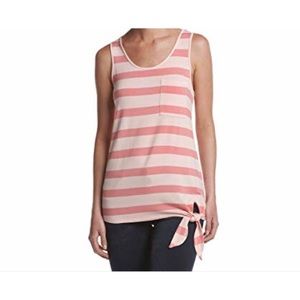 G.H. Bass & Co Lightweight Pink Stripe Tank Top